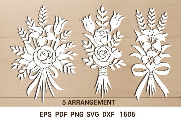 Floral Bouquet SVG Cut Mega Bundle 1606