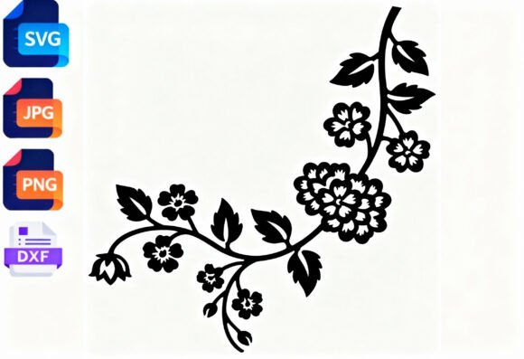 Floral Branch SVG Cut File Review
