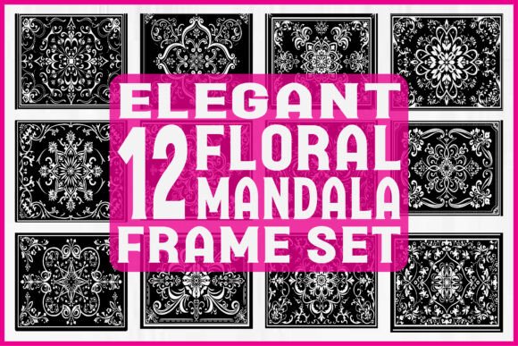 Floral Mandala SVG Laser Cut Set