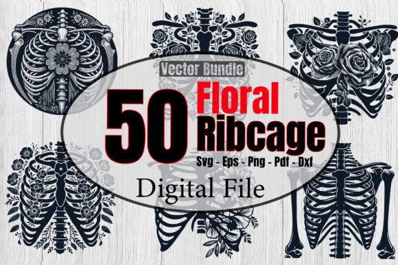 Floral Ribcage SVG Bundle Review