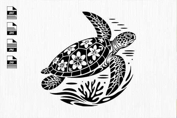Turtle with Flower Svg: A Floral Turtle Design Review
